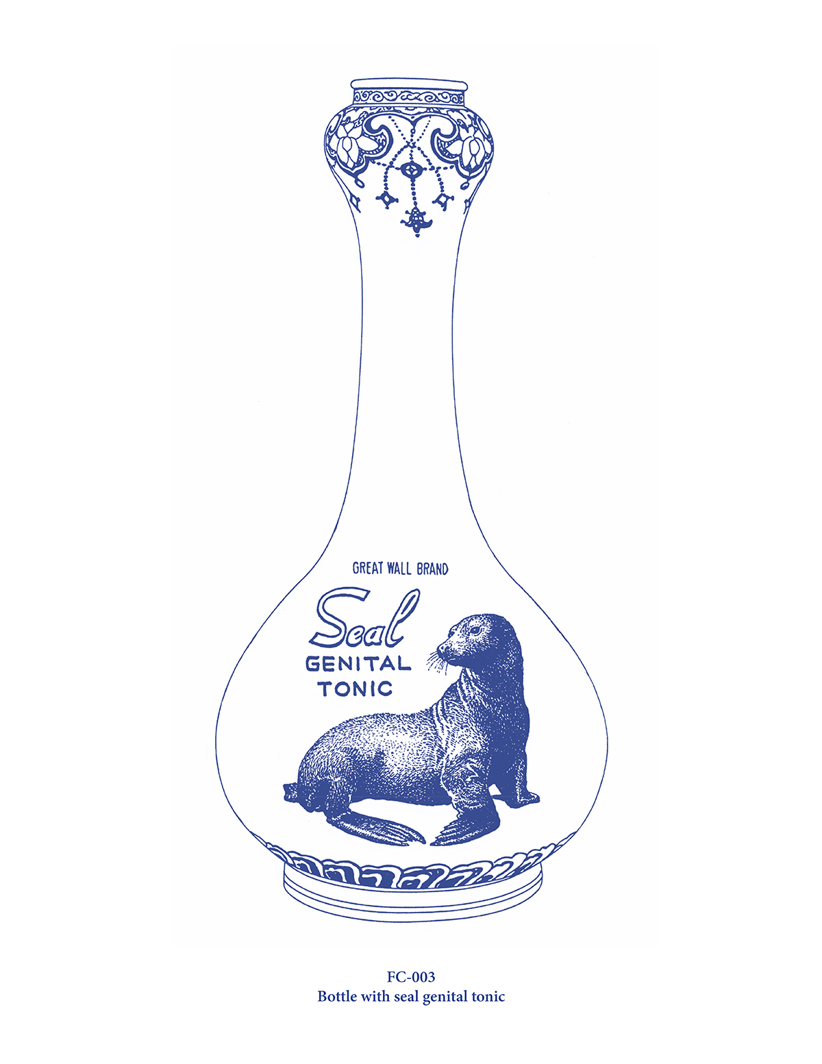 Bottle with seal genital tonic (FC-003)