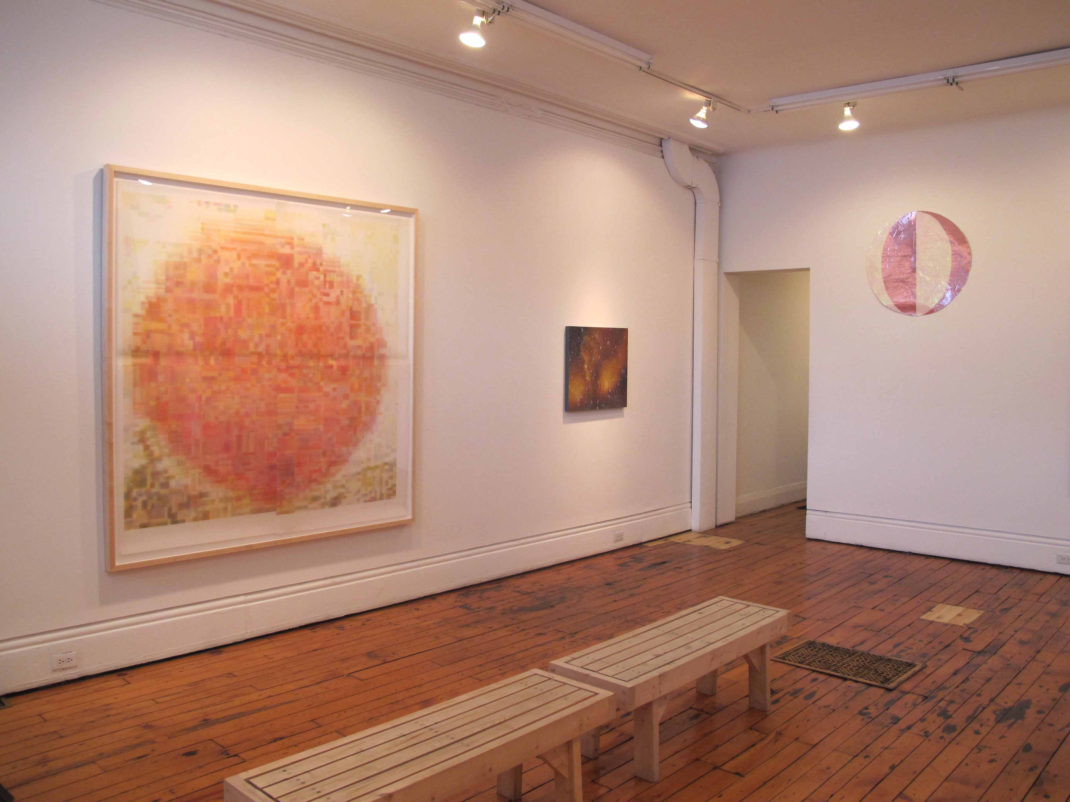 installation view (left), Hot Spot