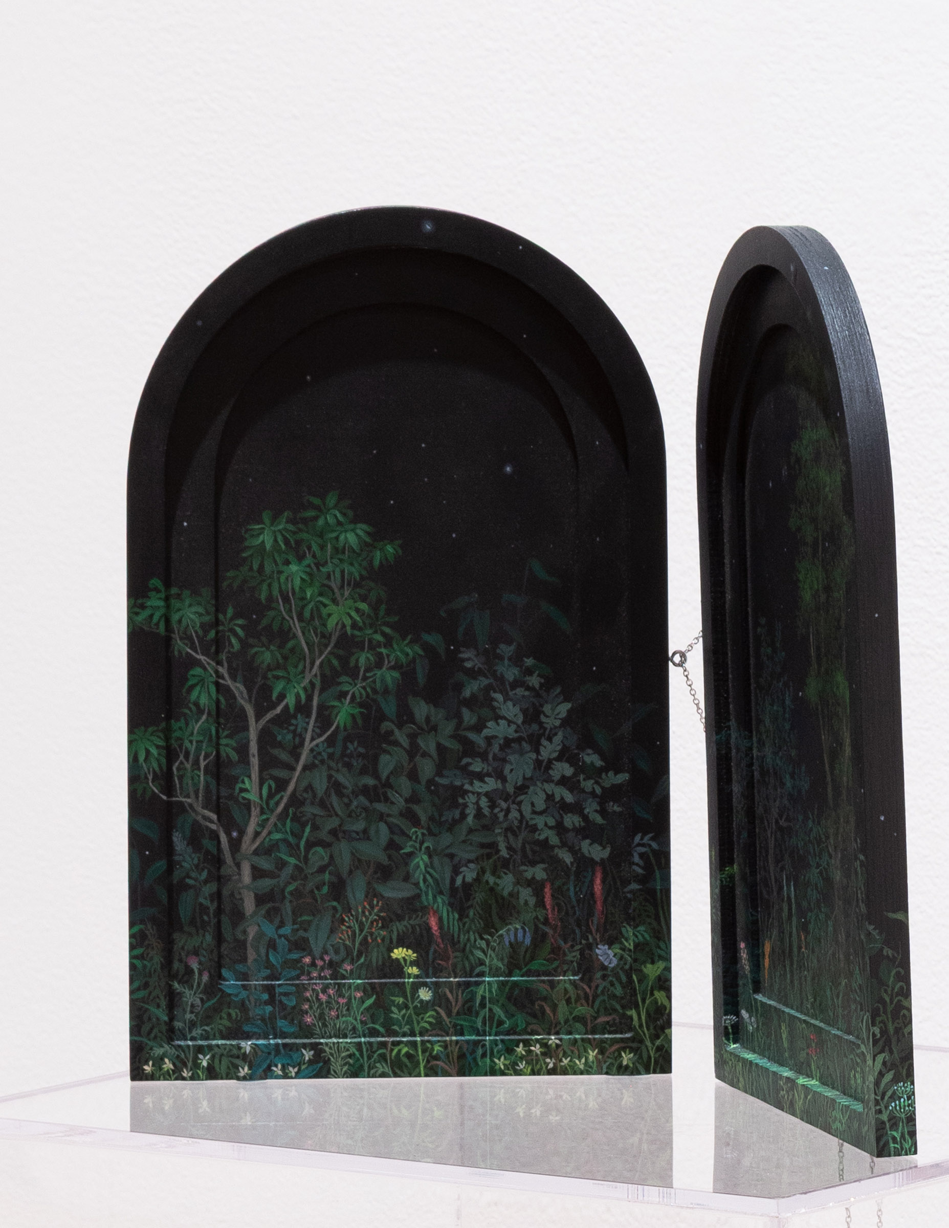 Trilliums at Midnight (detail)