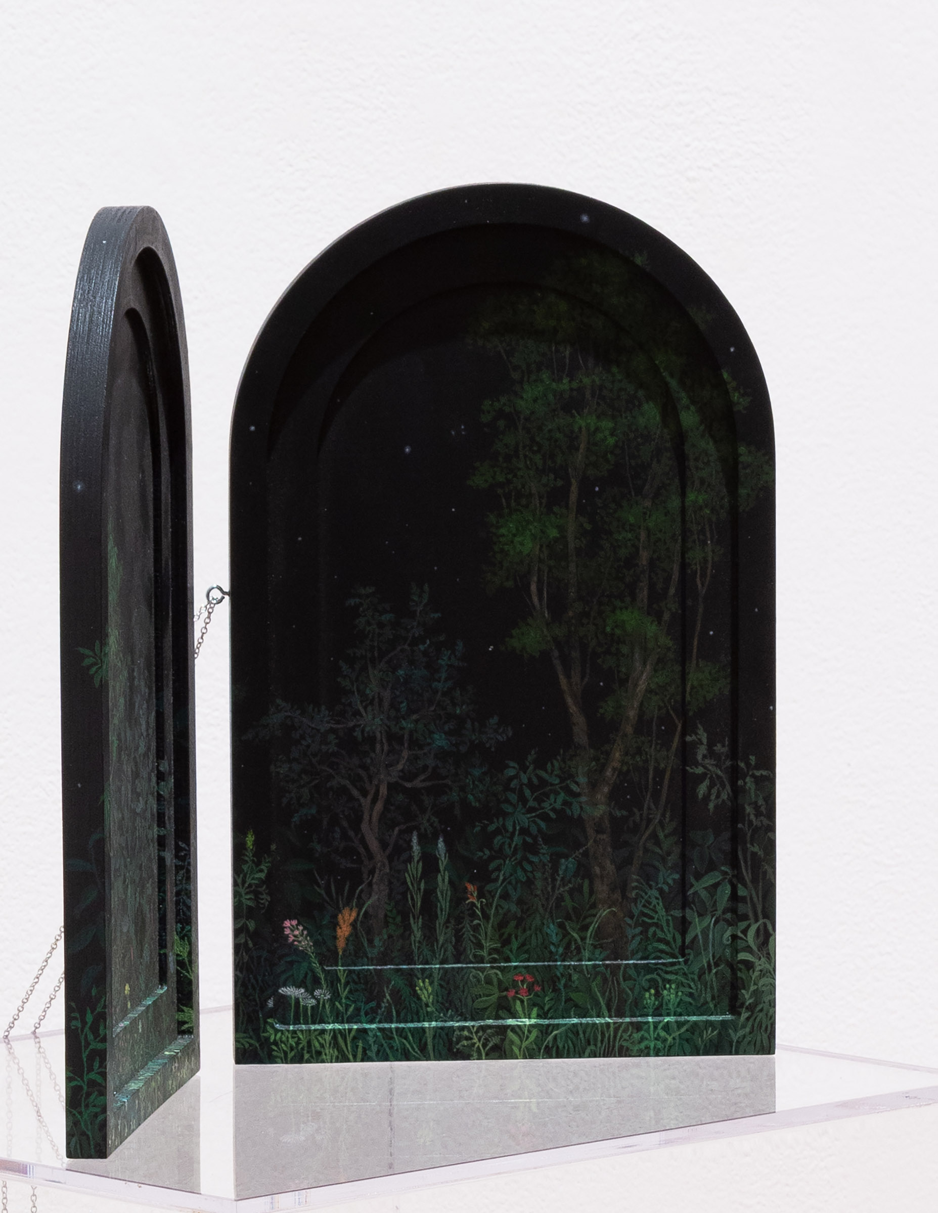 Trilliums at Midnight (detail)