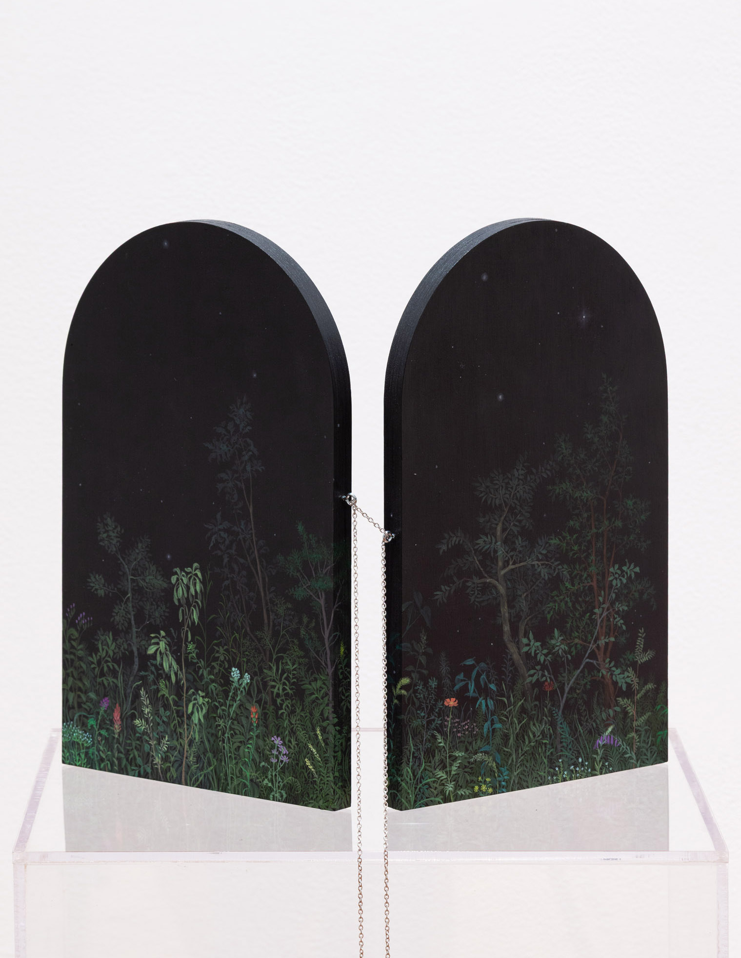 Trilliums at Midnight (detail)