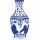 Vase with Jiang Zemin and Bill Clinton shaking hands (FC-012)